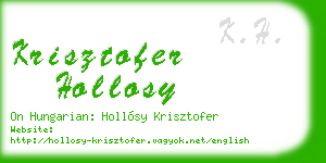krisztofer hollosy business card